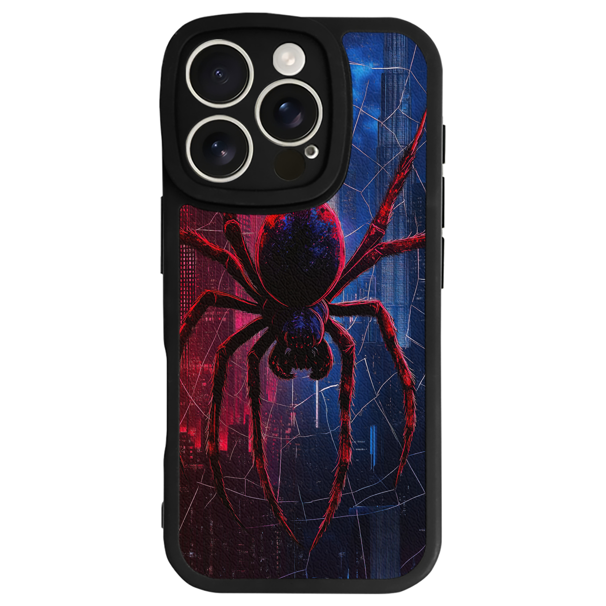 （画像用） Spider Man スパイダーマン 【iPhone 16シリーズ対応】シリコンスマホケース（レザー調） 材質：シリコン